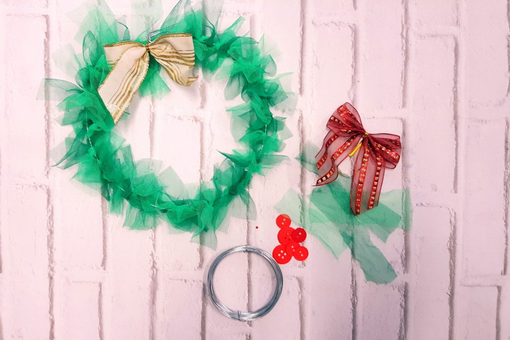 materiales corona navidad