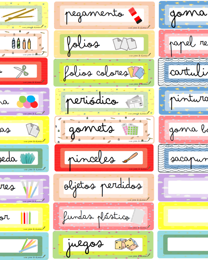 kit carteles para el aula