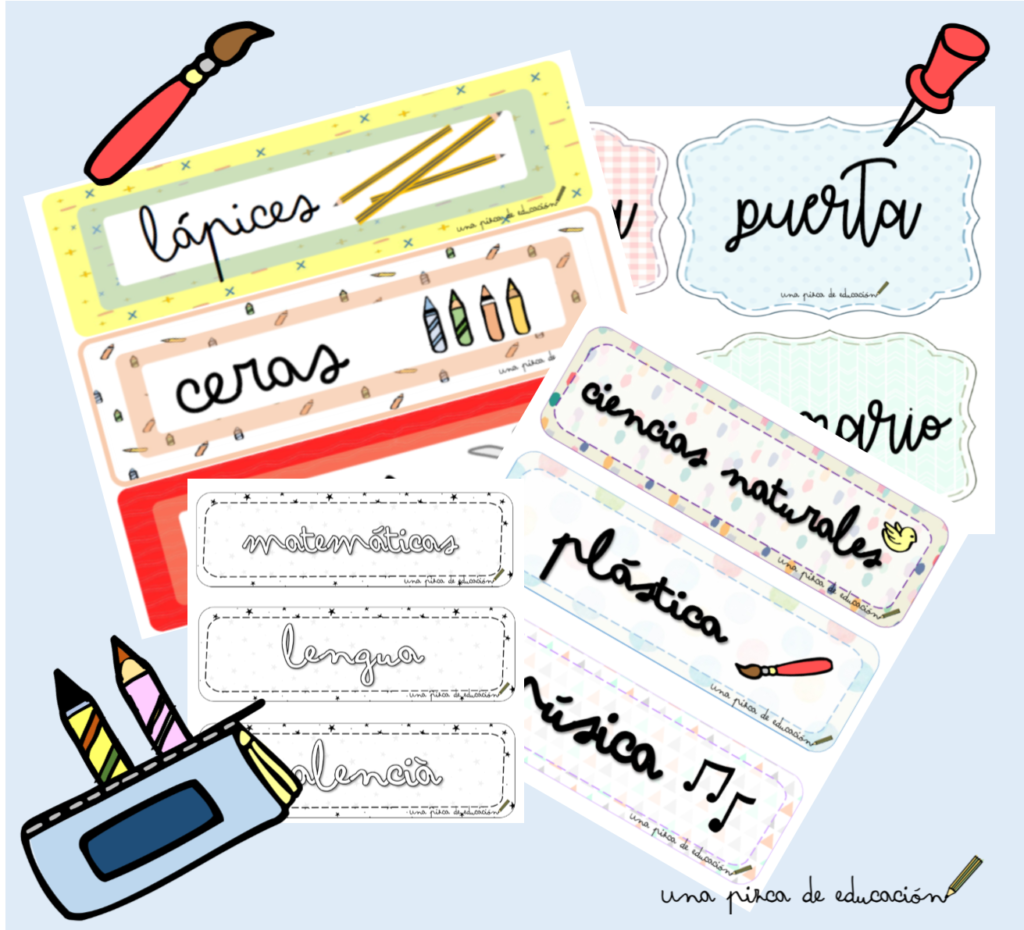 kit carteles para el aula