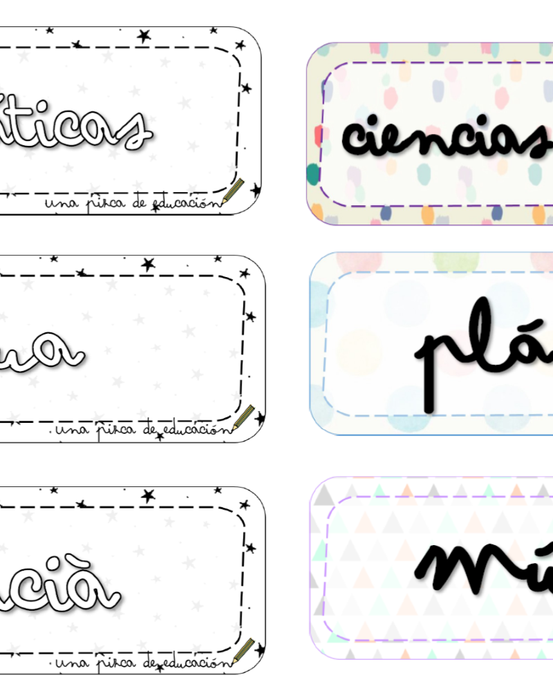 kit carteles para el aula