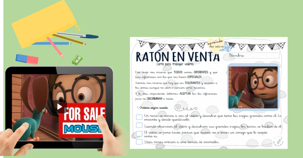 Cortos de valores: Un ratón en venta - Una Pizca de Educación | Familia ...