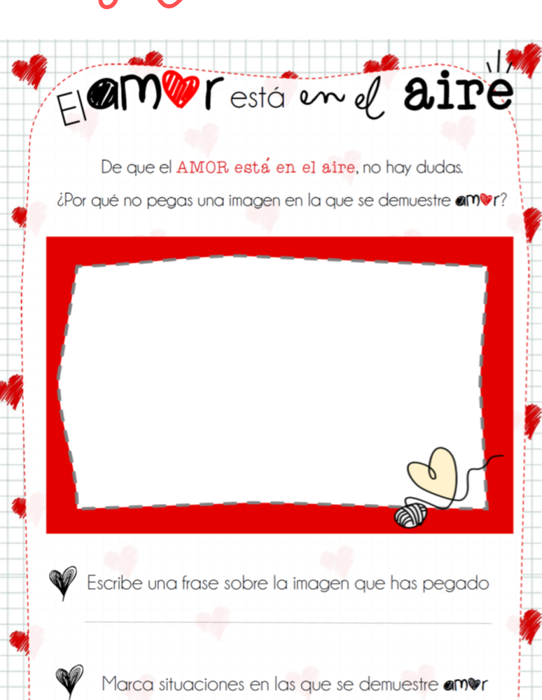 san valentín en el colegio