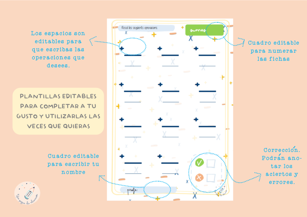 fichas editables