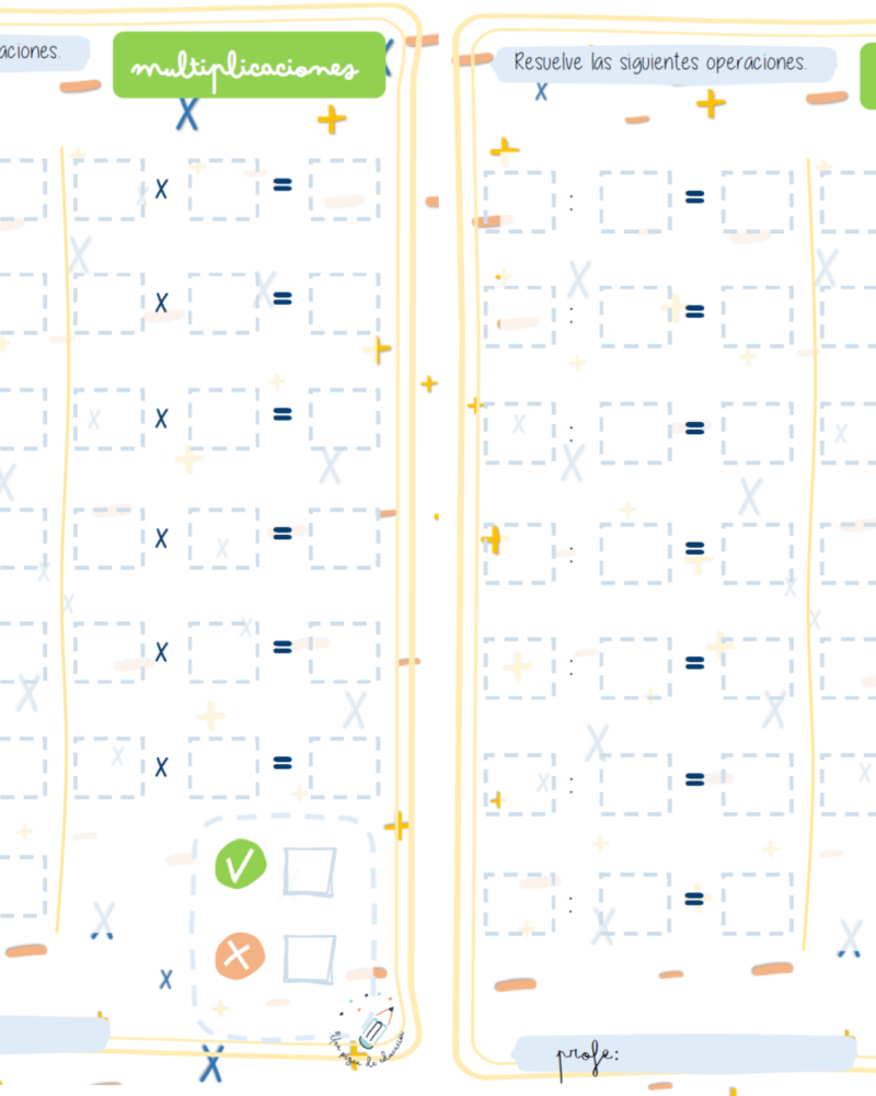 Kit editable de multiplicaciones y divisiones - Imagen 5