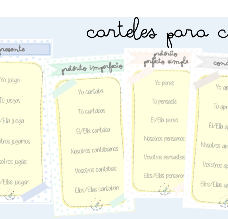 carteles verbos