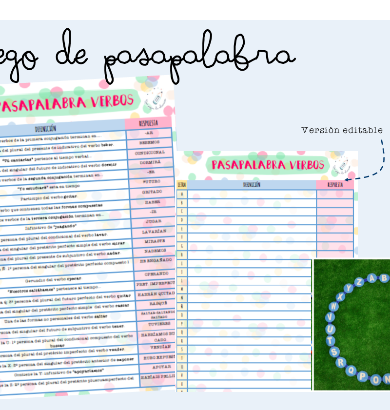 pasapalabra verbos
