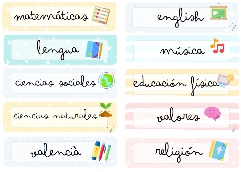 carteles asignaturas