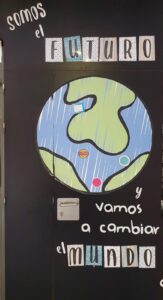 decoración puerta de clase