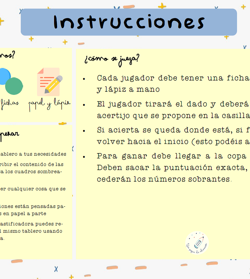 tablero juego operaciones - Imagen 5