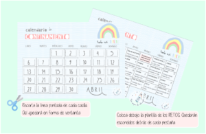 calendario de confinamiento