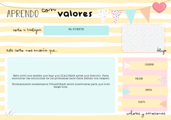 fichas de valores