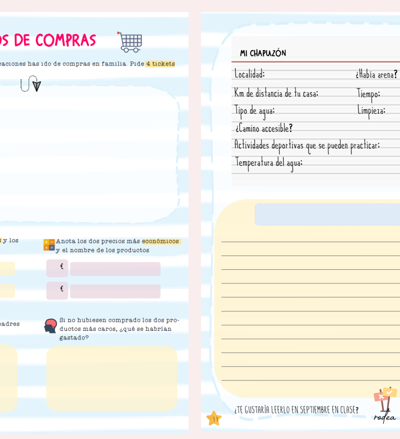cuaderno verano