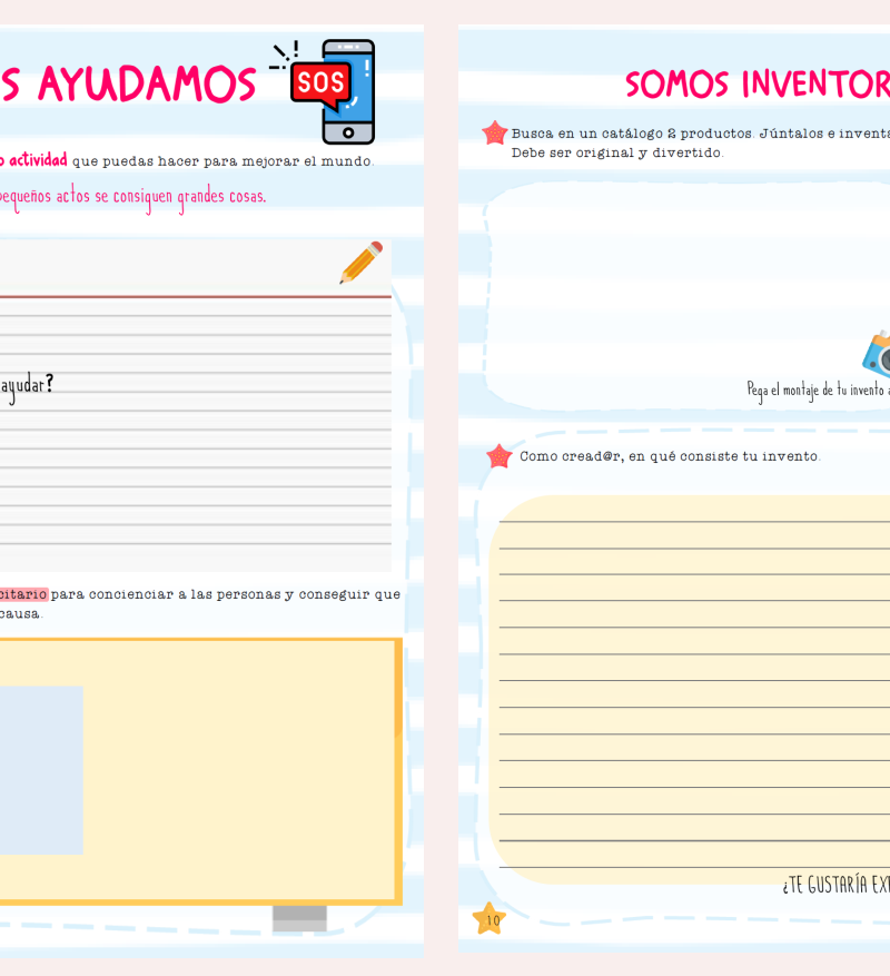 cuaderno vacaciones