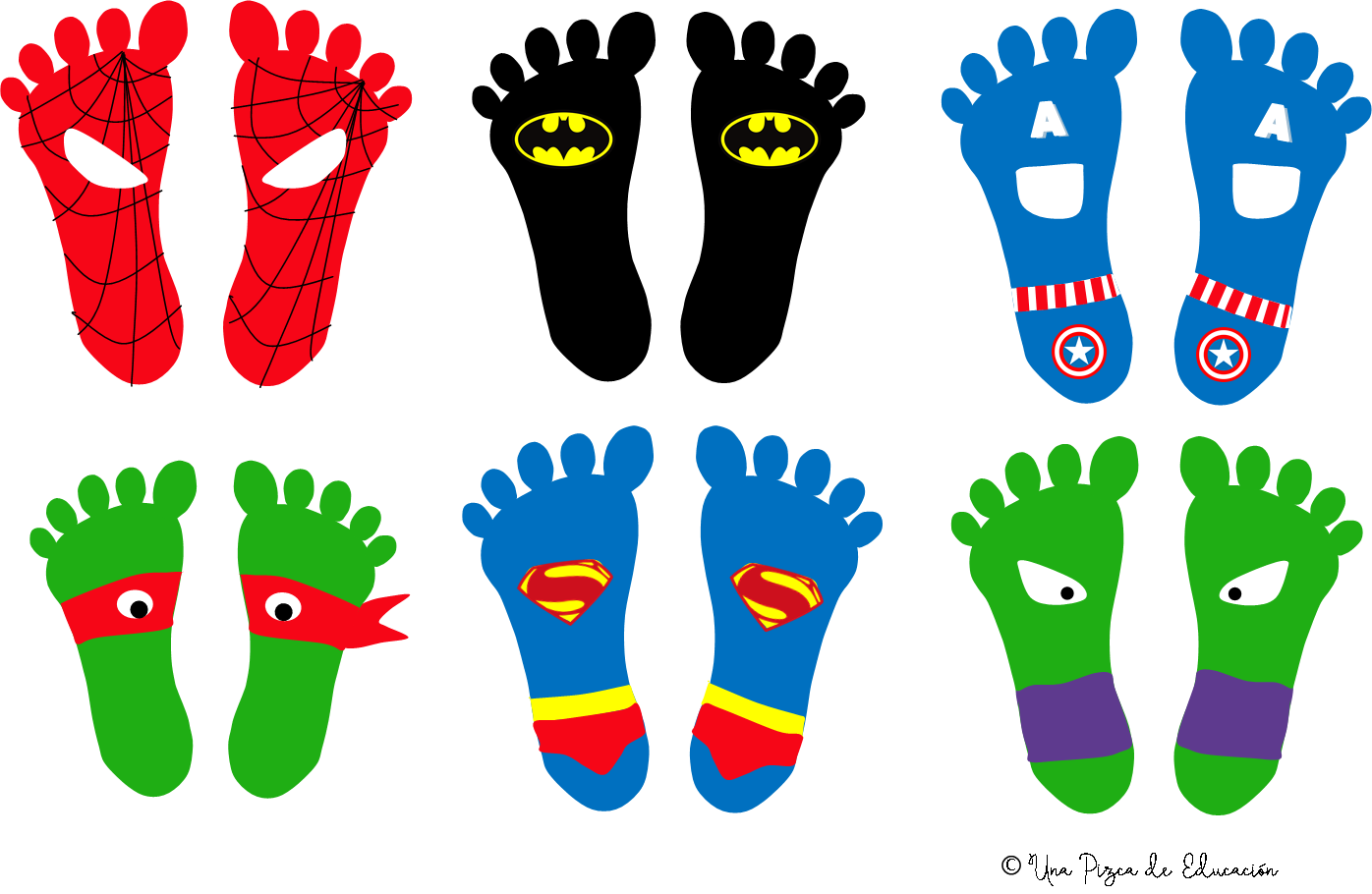 huellas superhérores