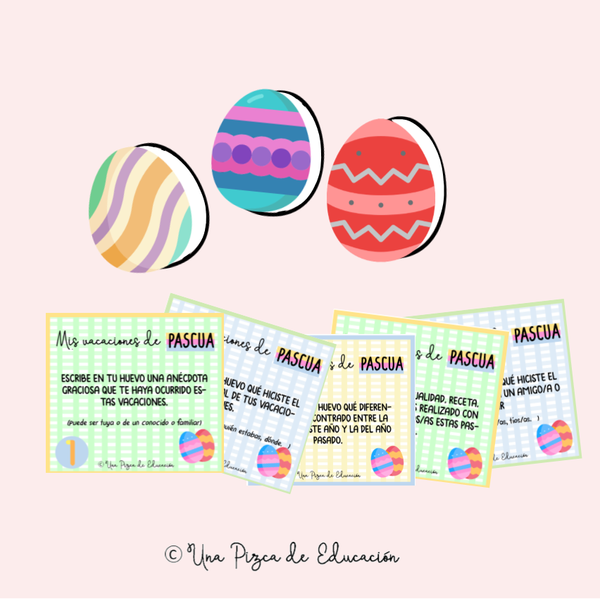 actividad para la vuelta de vacaciones de pascua