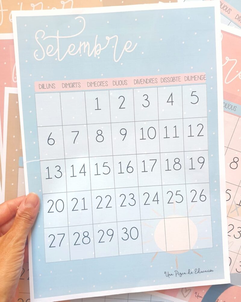calendario mensual