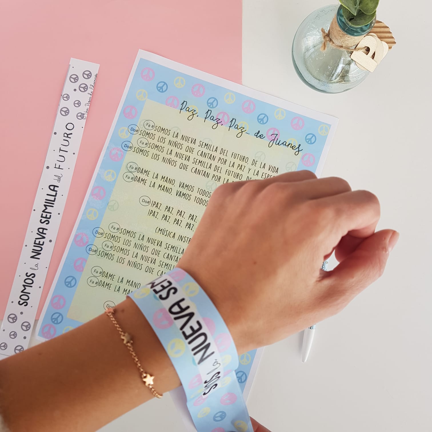 pulseras día de la paz