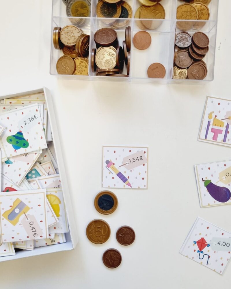 juego tarjetas euros