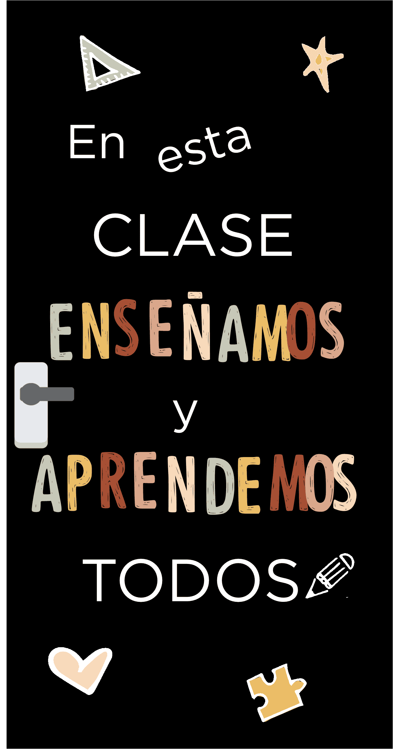 frase para decorar la clase