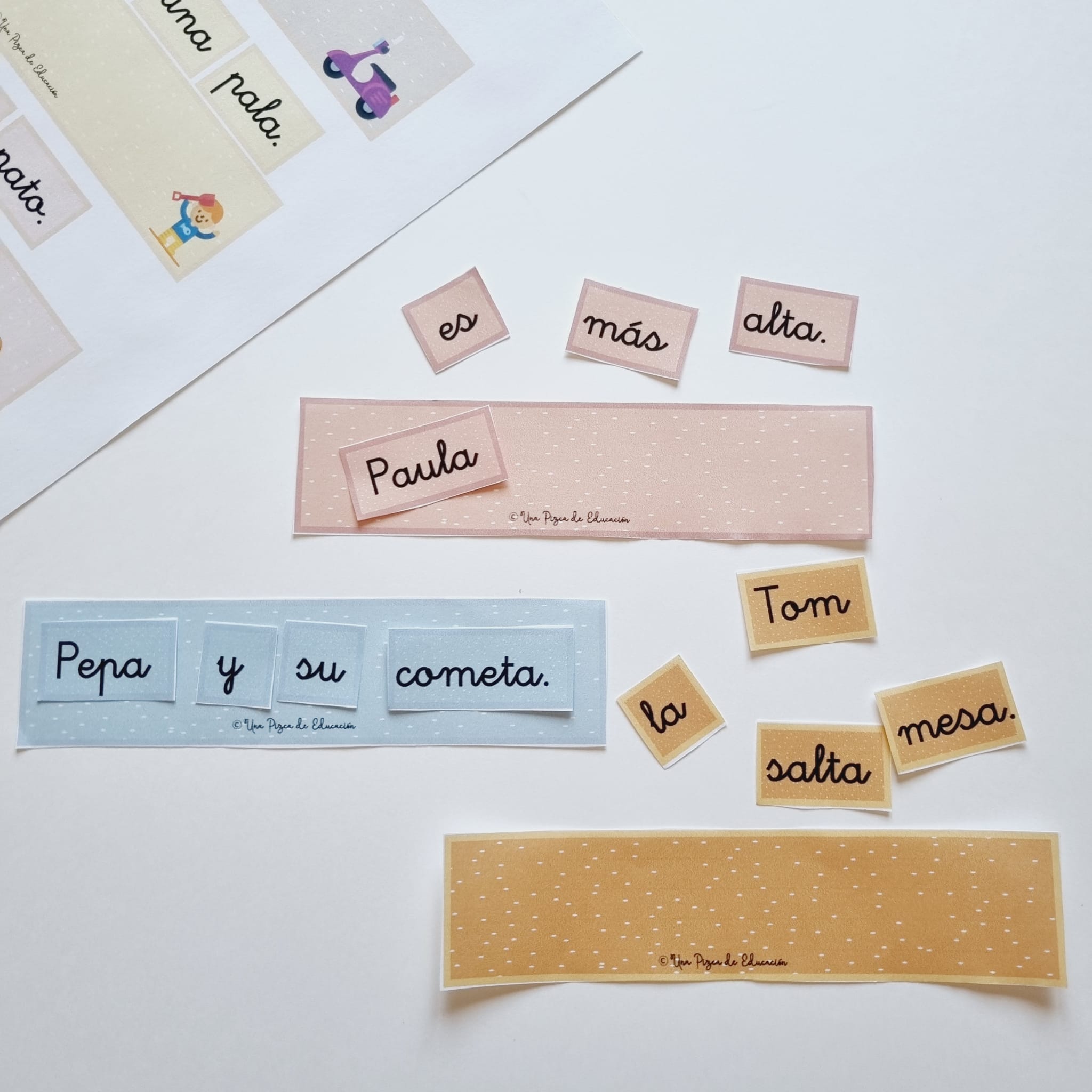 juego formar oraciones