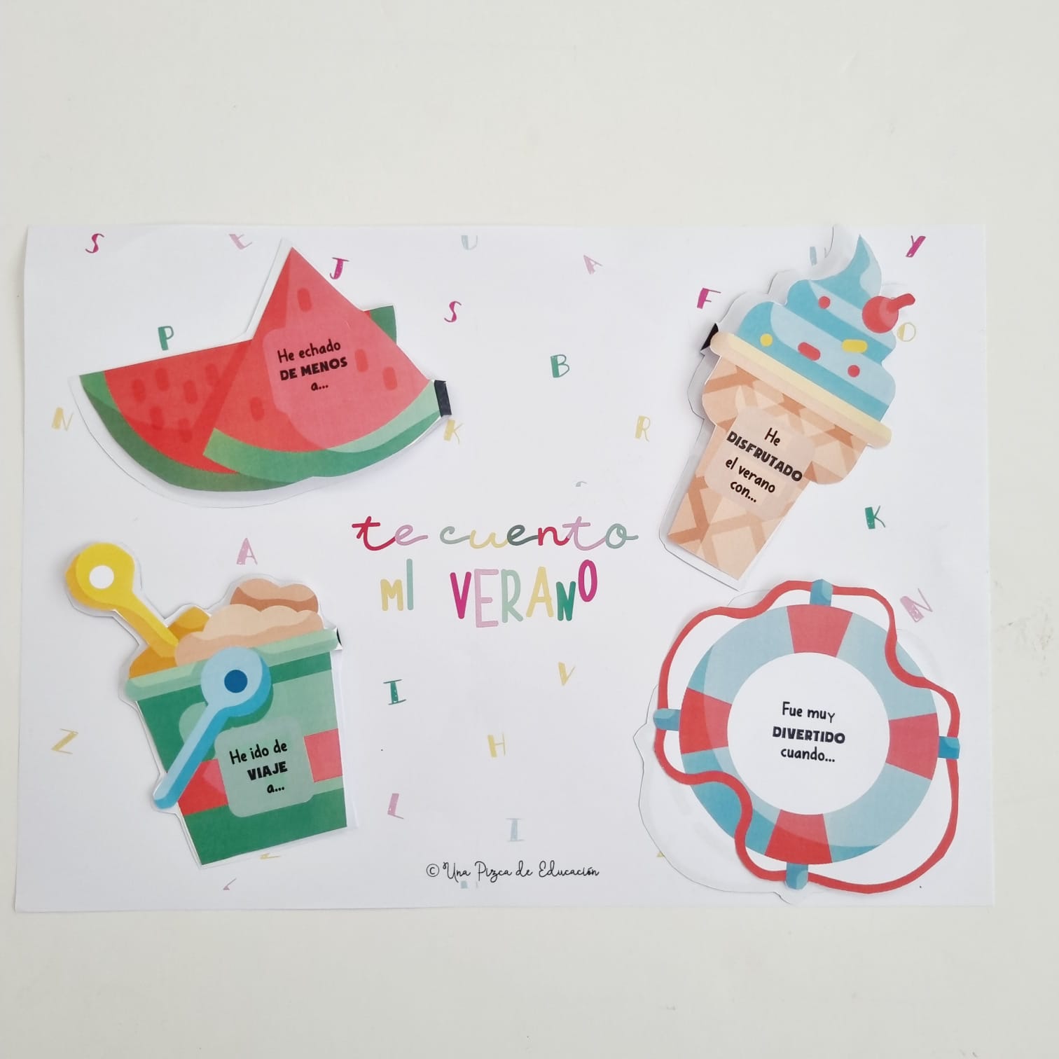 lapbook vuelta del verano