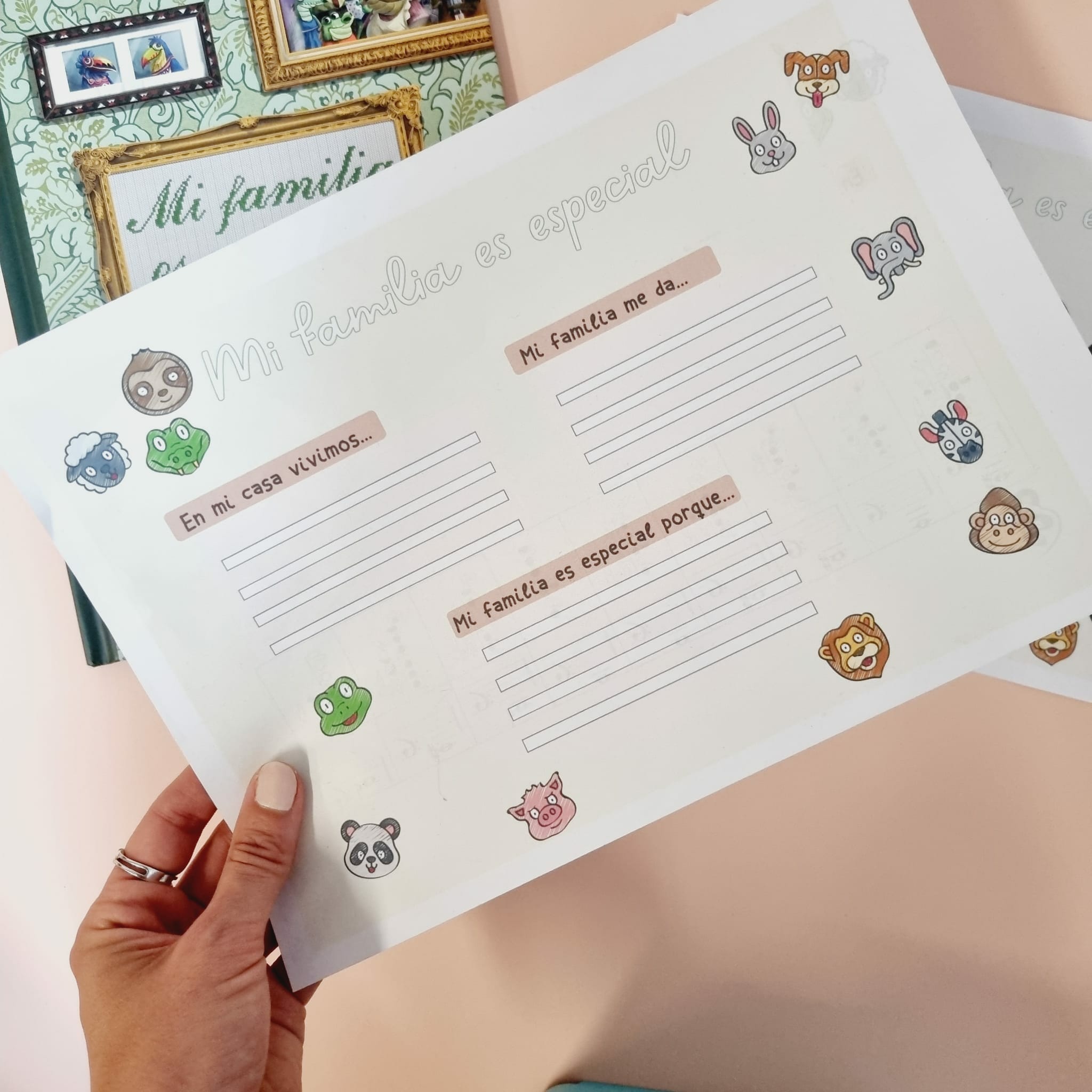 actividades sobre diferentes tipos de familias