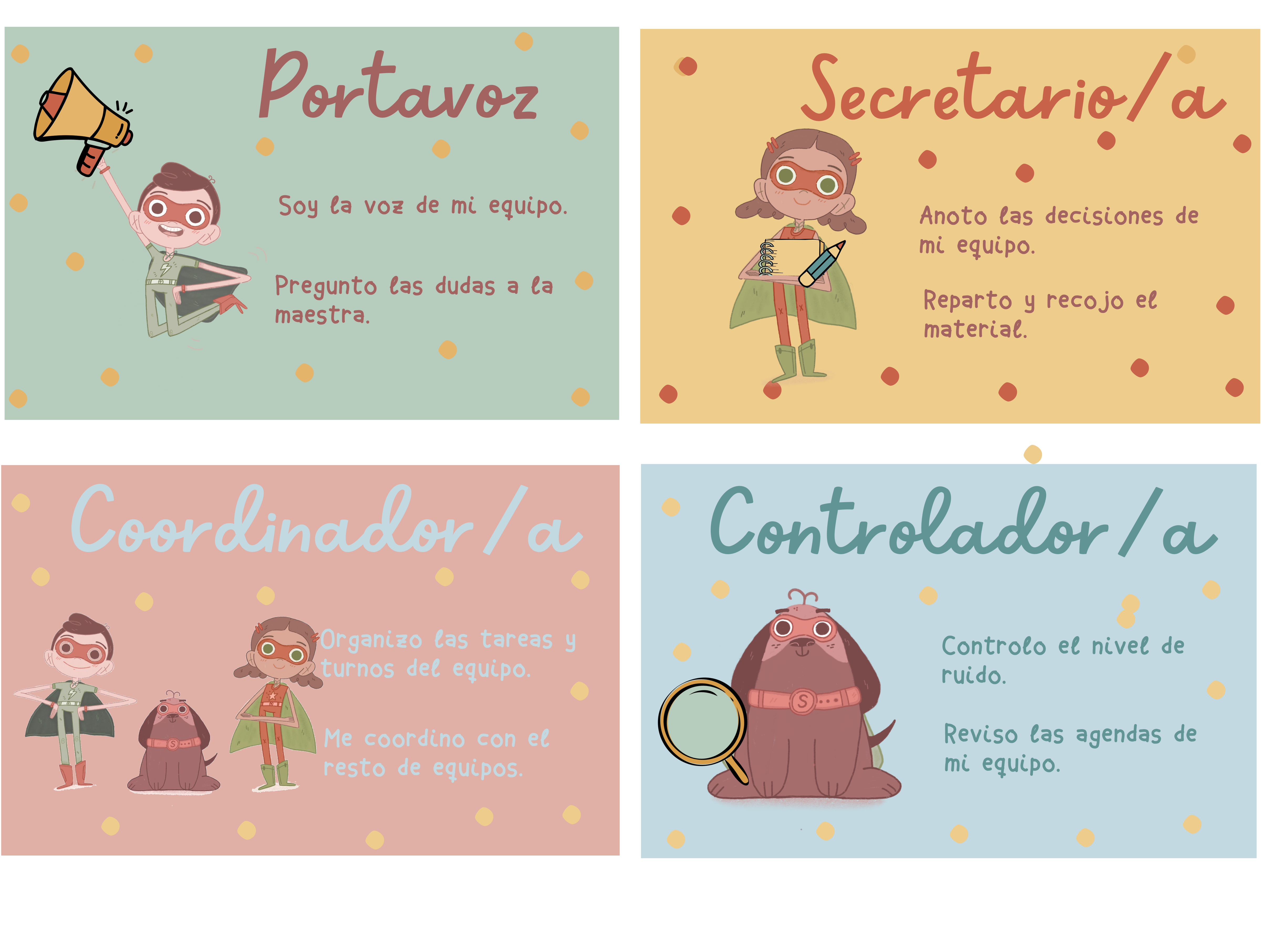 roles aprendizaje cooperativo