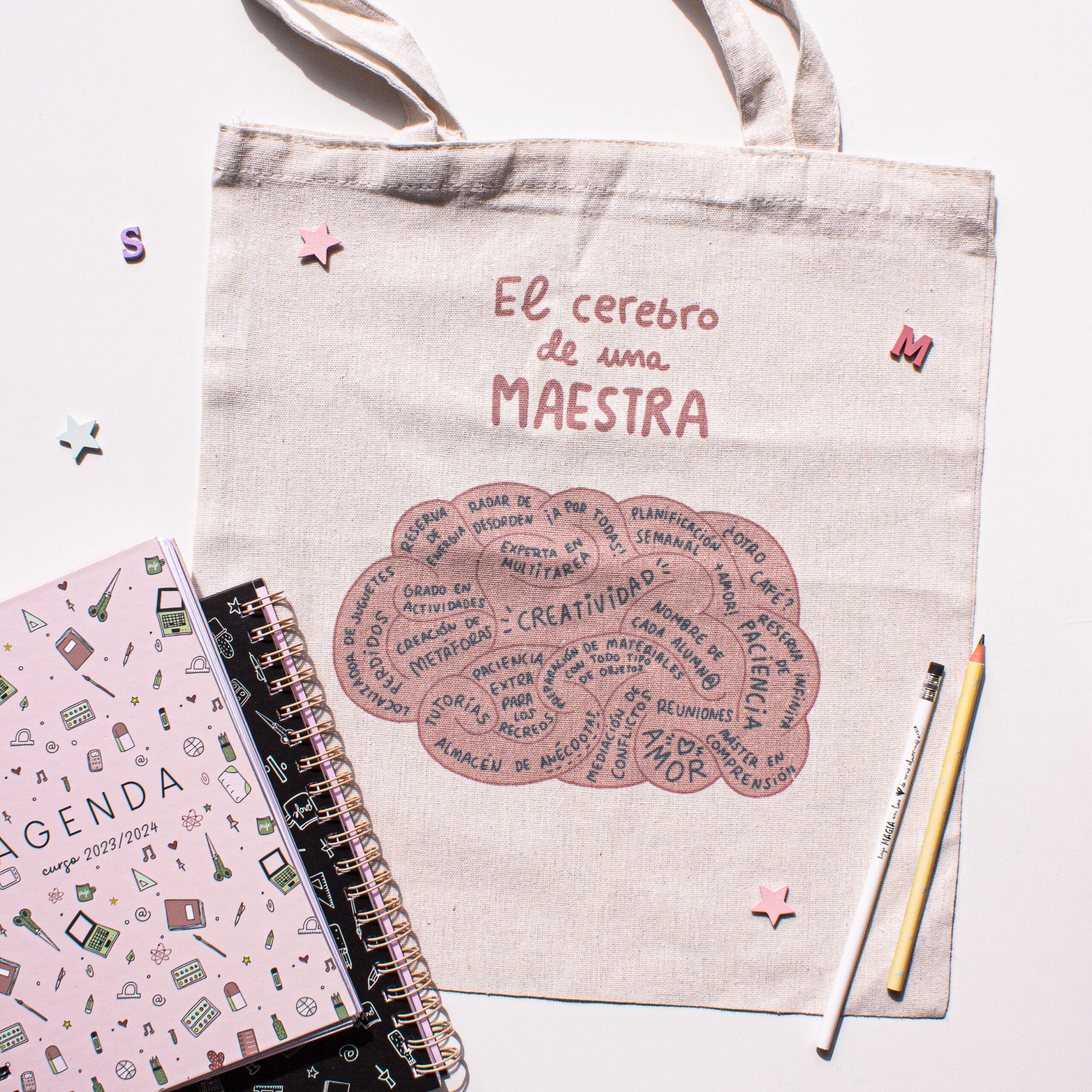 Bolso el cerebro de una maestra