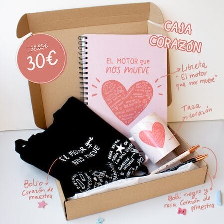 CAJA CORAZÓN DE MAESTRA