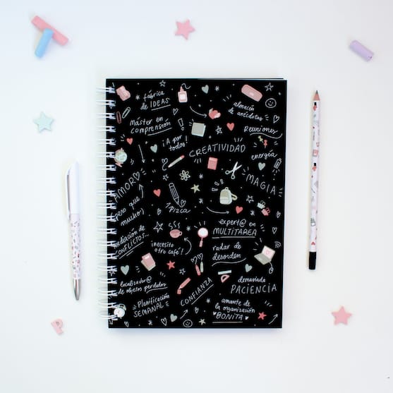libreta negra profes
