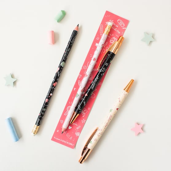 pack boli y lápiz para maestras