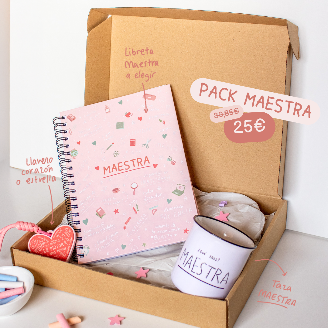 caja regalo para maestras