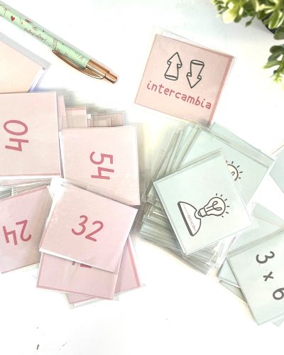 juego de cartas para aprender las multiplicaciones - castellano