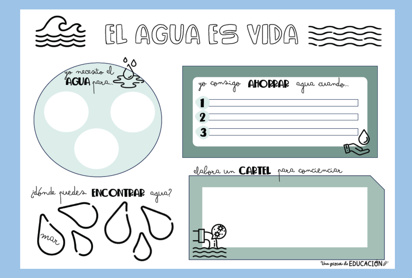 dia del agua en el cole
