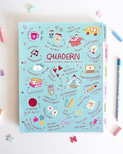 quadern MESTRA col·lecció 25/26 RETRACTILAT TURQUESA