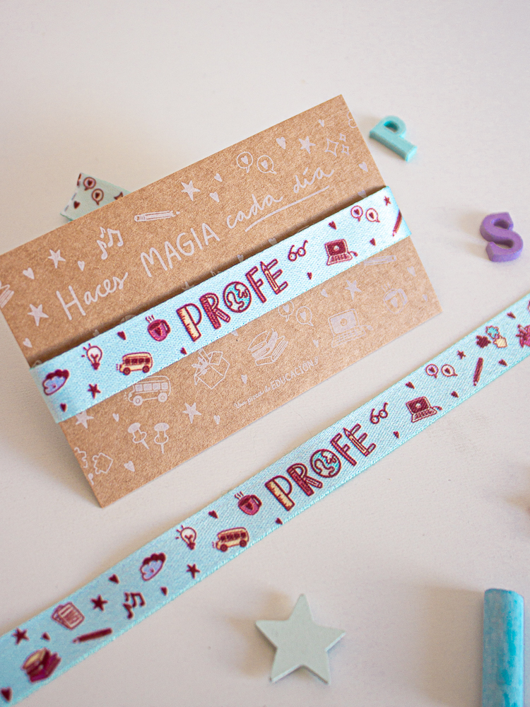 pulsera tela profe