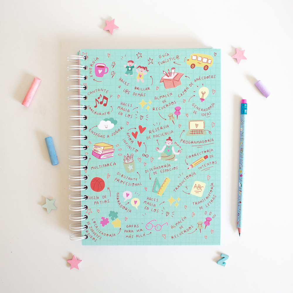 libreta b5 para maestras