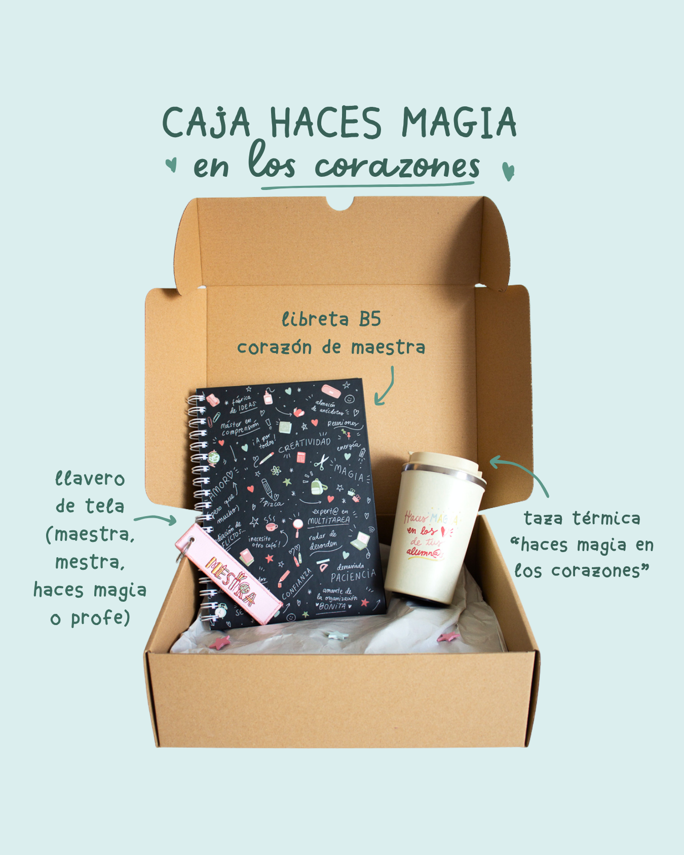 CAJA HACES MAGIA EN LOS CORAZONES