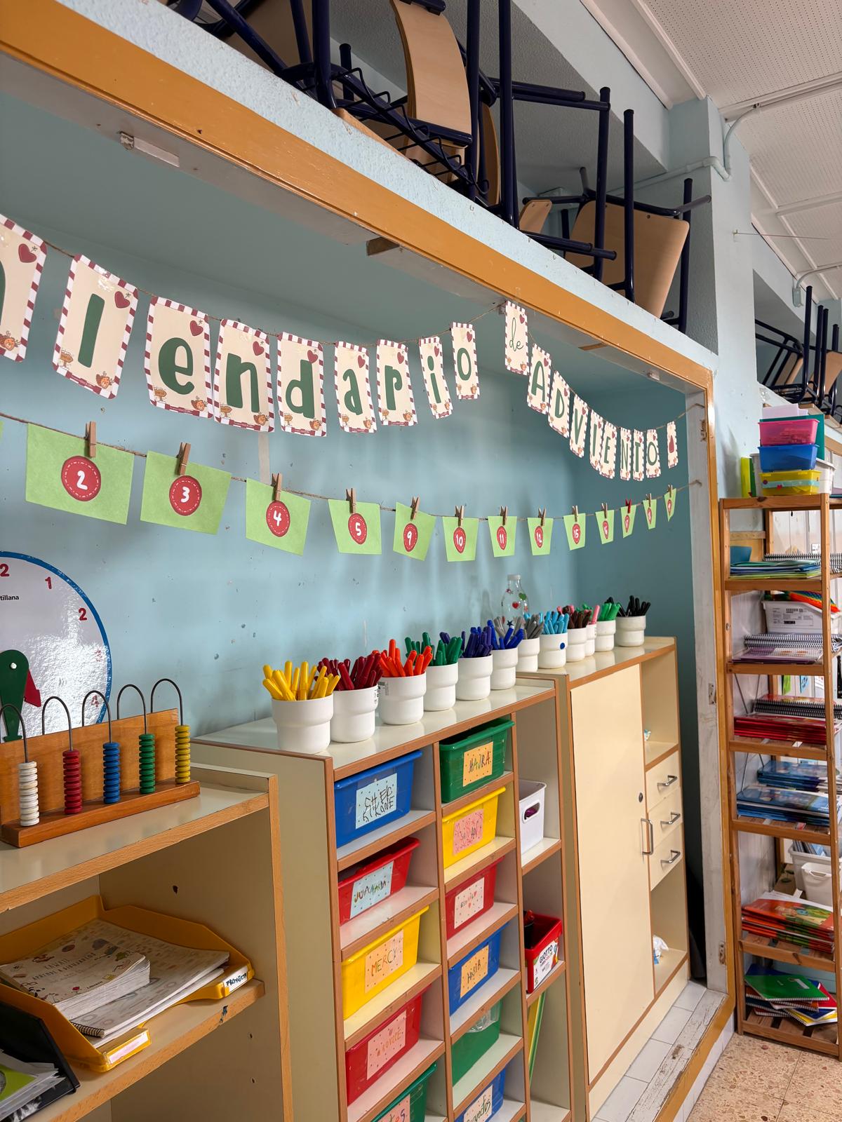 calendario de adviento para clase