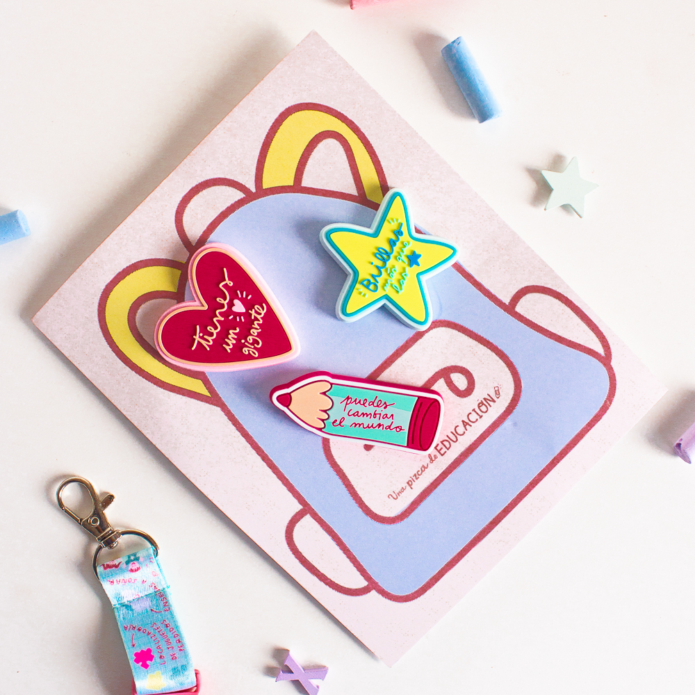 pack de pins para maestras