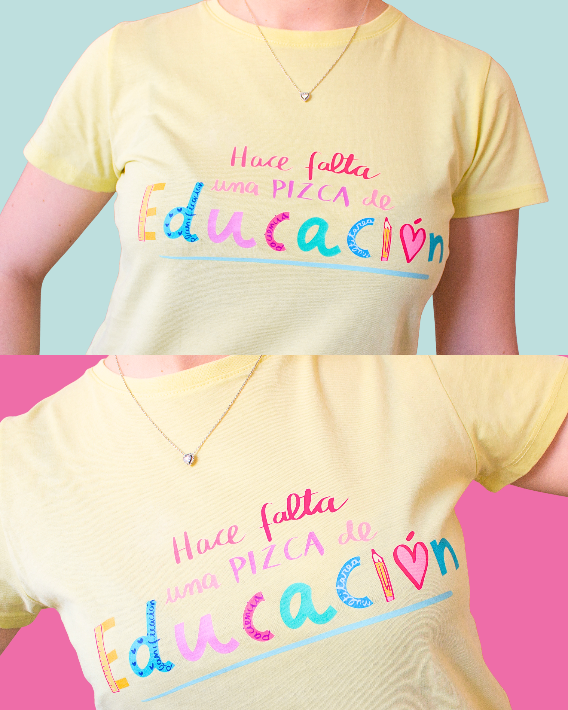 camiseta para maesteras