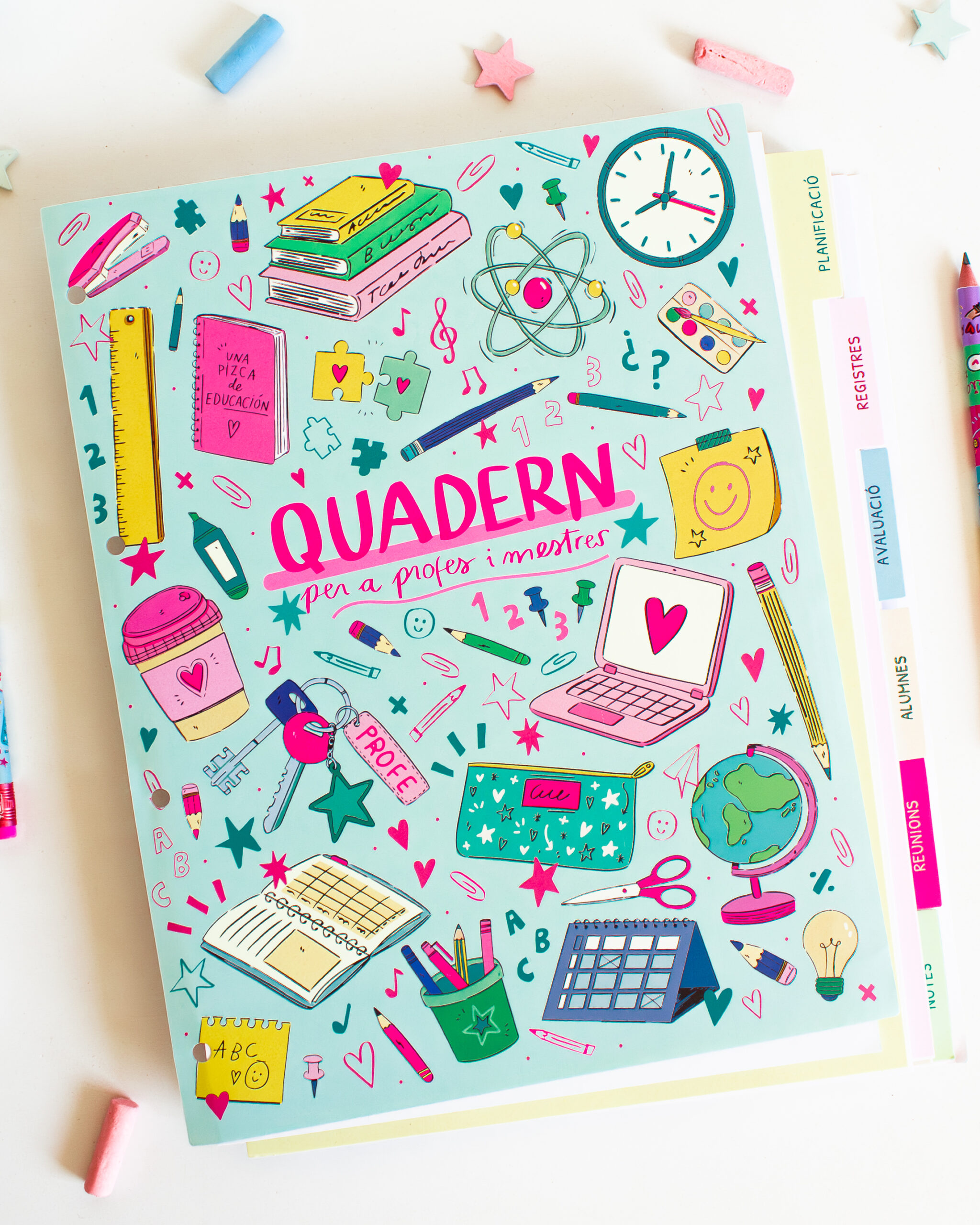 cuaderno retractilado para maestras y profes 26-27