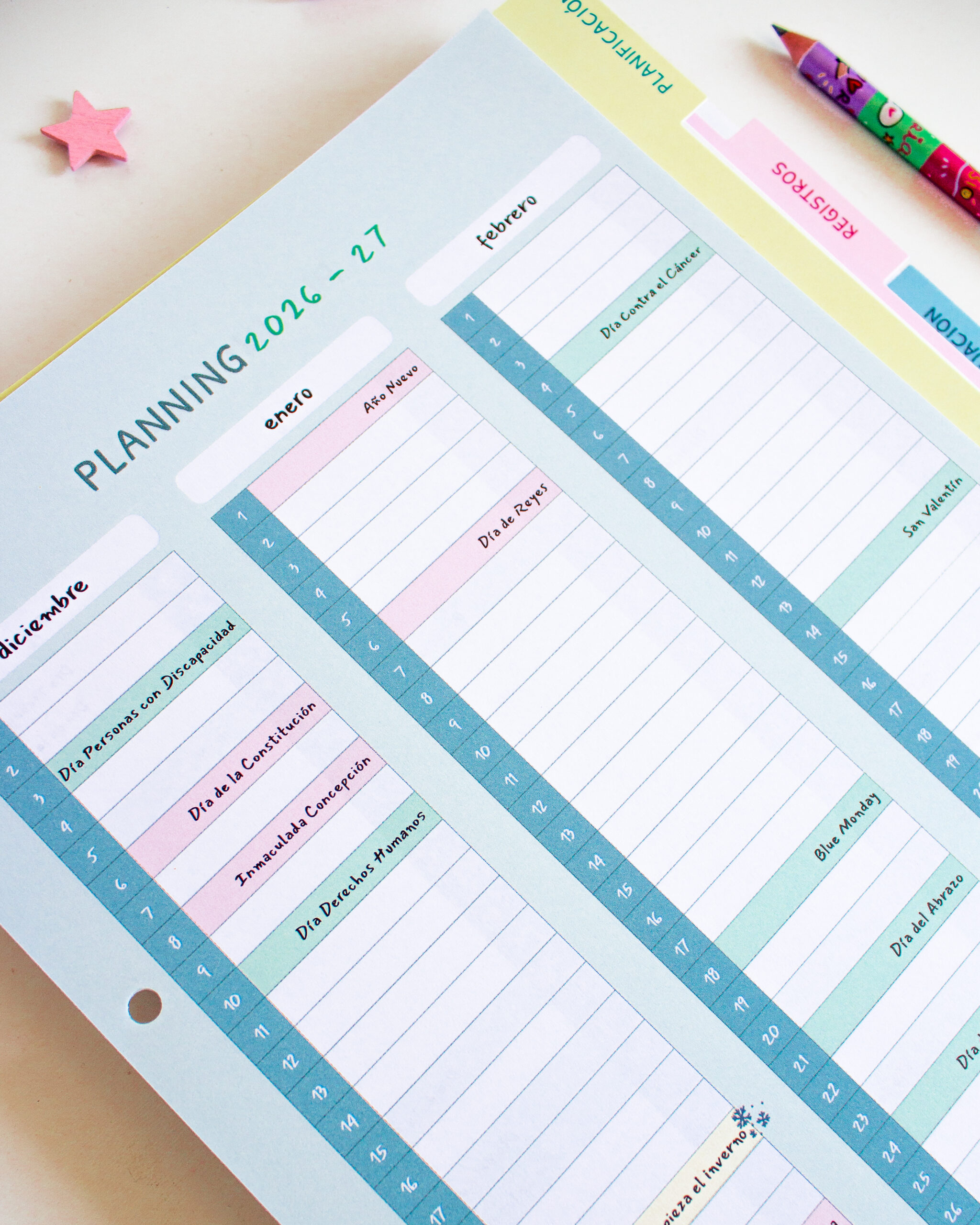 cuaderno retractilado para maestras y profes 26-27