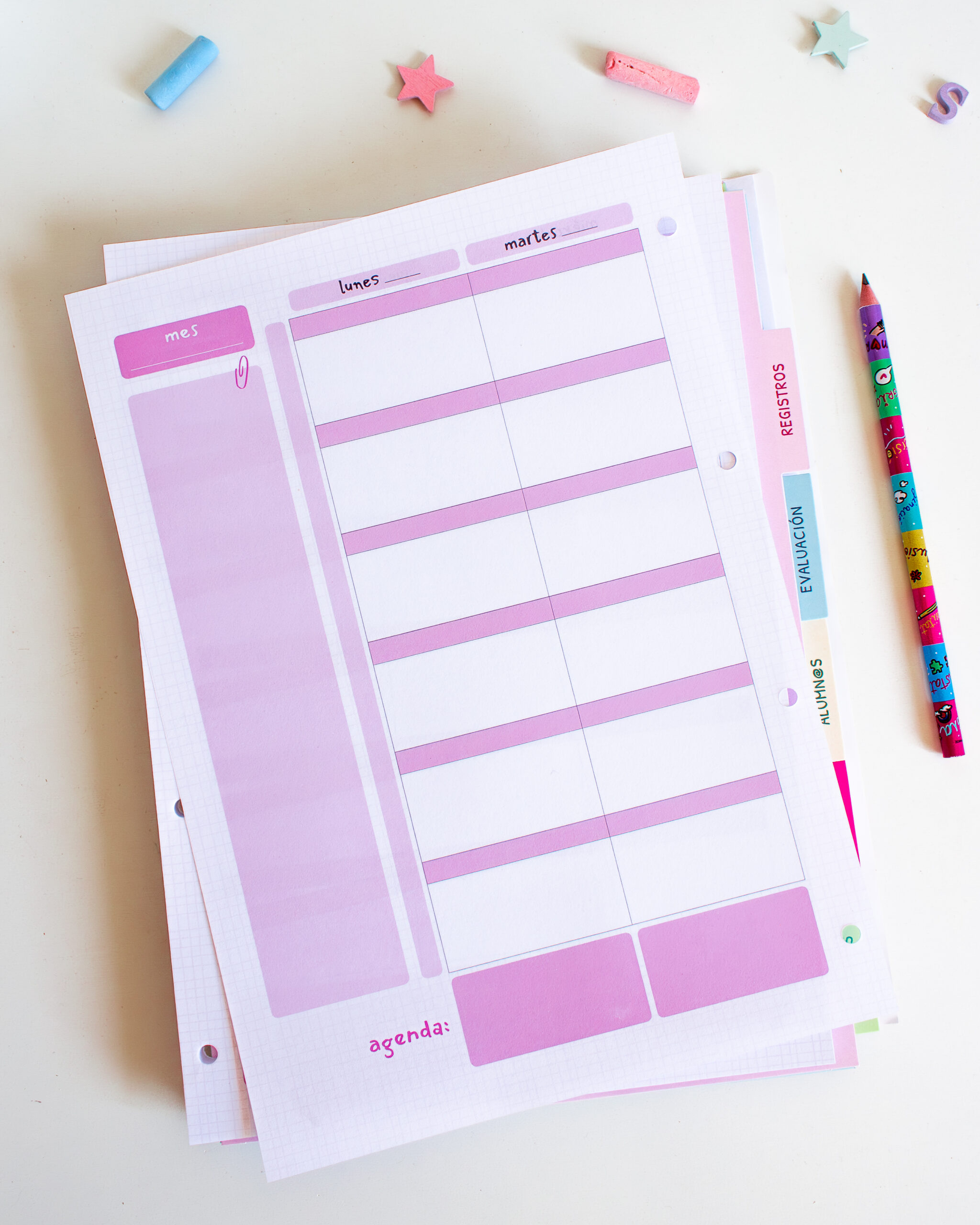 cuaderno retractilado para maestras y profes 26-27