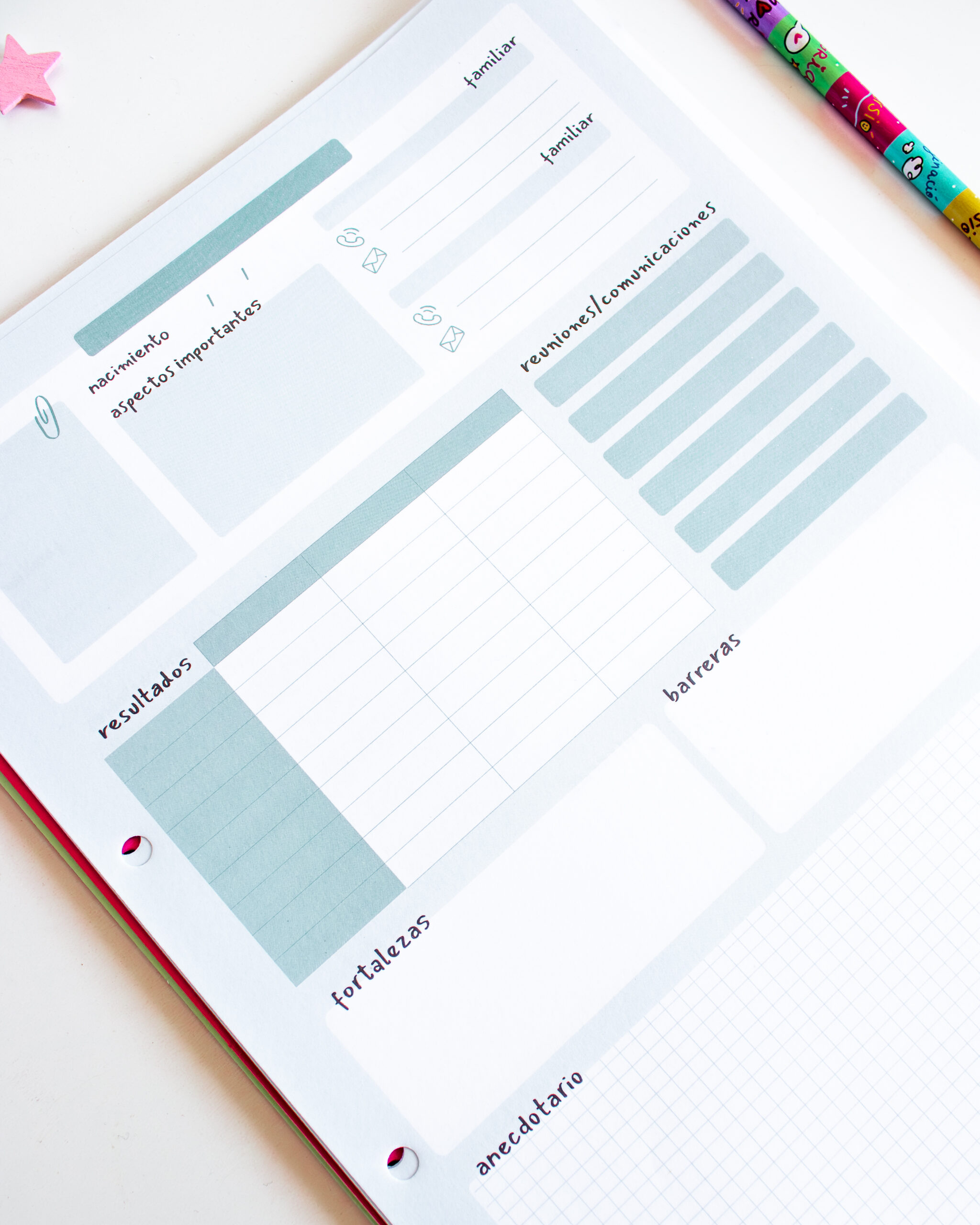 cuaderno retractilado para maestras y profes 26-27