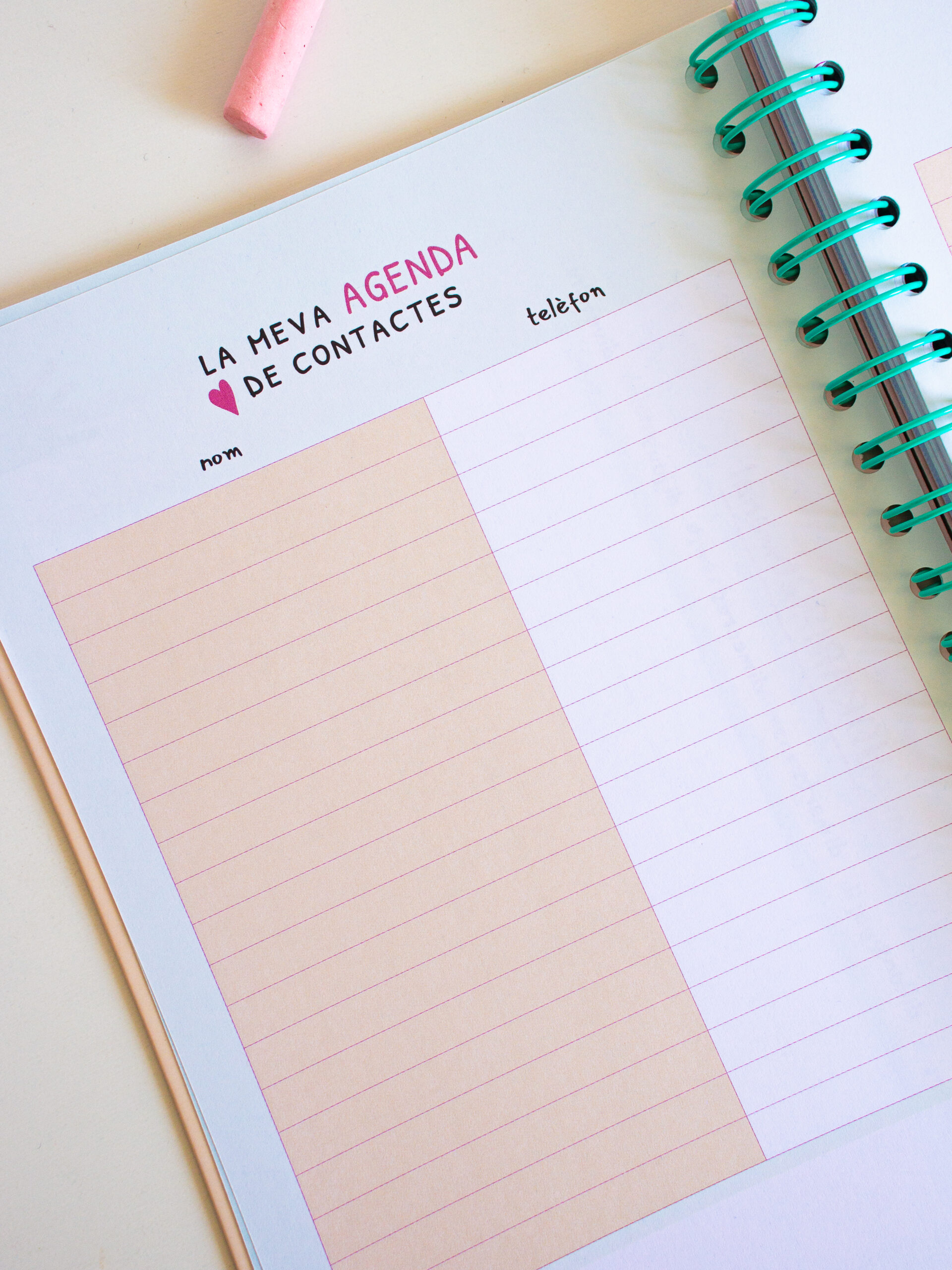 agenda para maestras