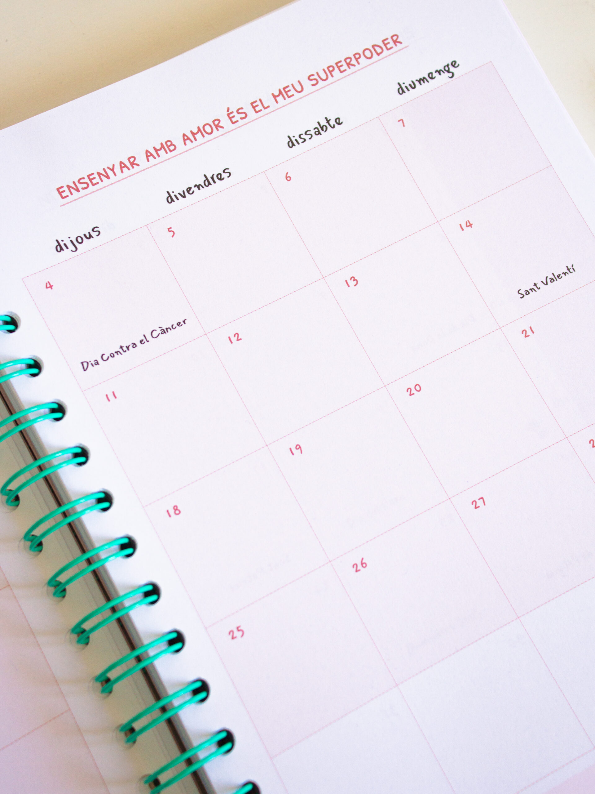 agenda para maestras