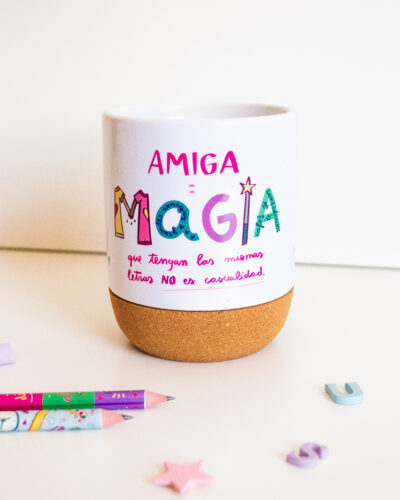 taza amiga = magia