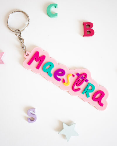llavero maestra silicona