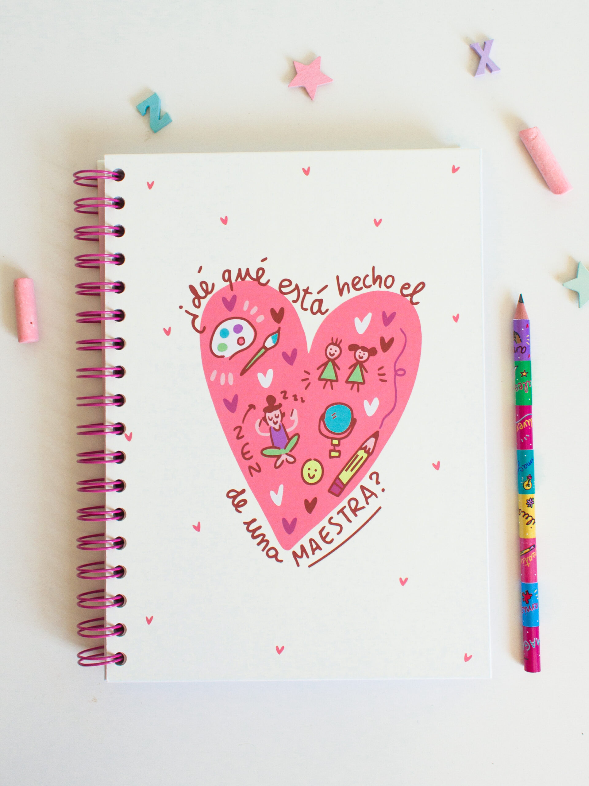 libreta ¿de qué está hecho el corazón de una maestra?